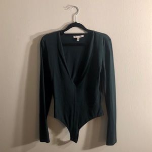 WORN ONCE! Express V Neck Bodysuit